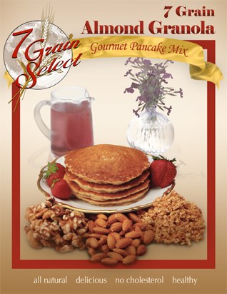 7 Grain · almond granola packaging