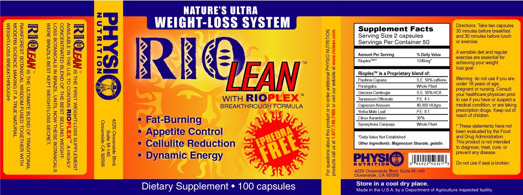 RioLean · label design