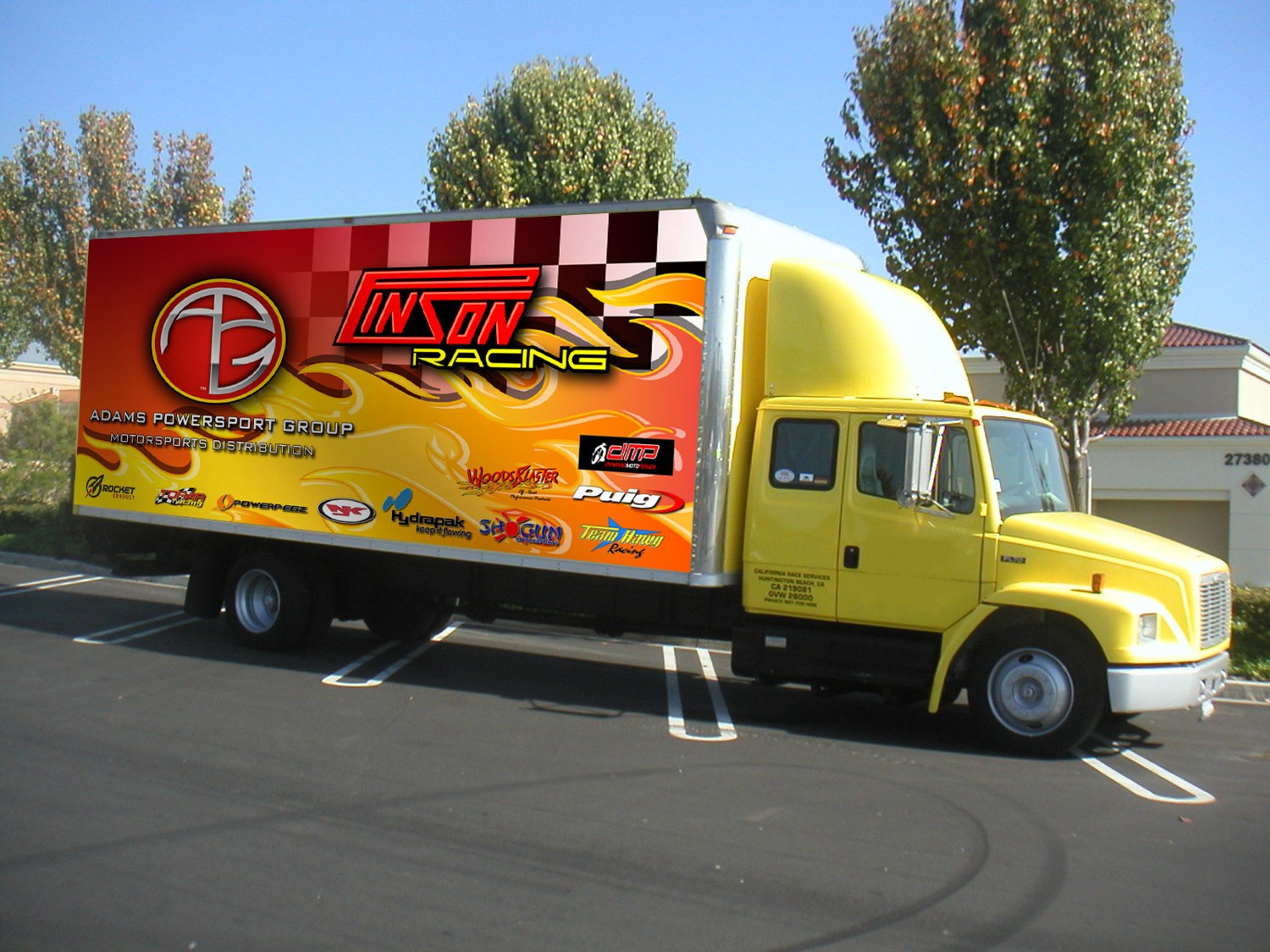 Promotional truck graphics