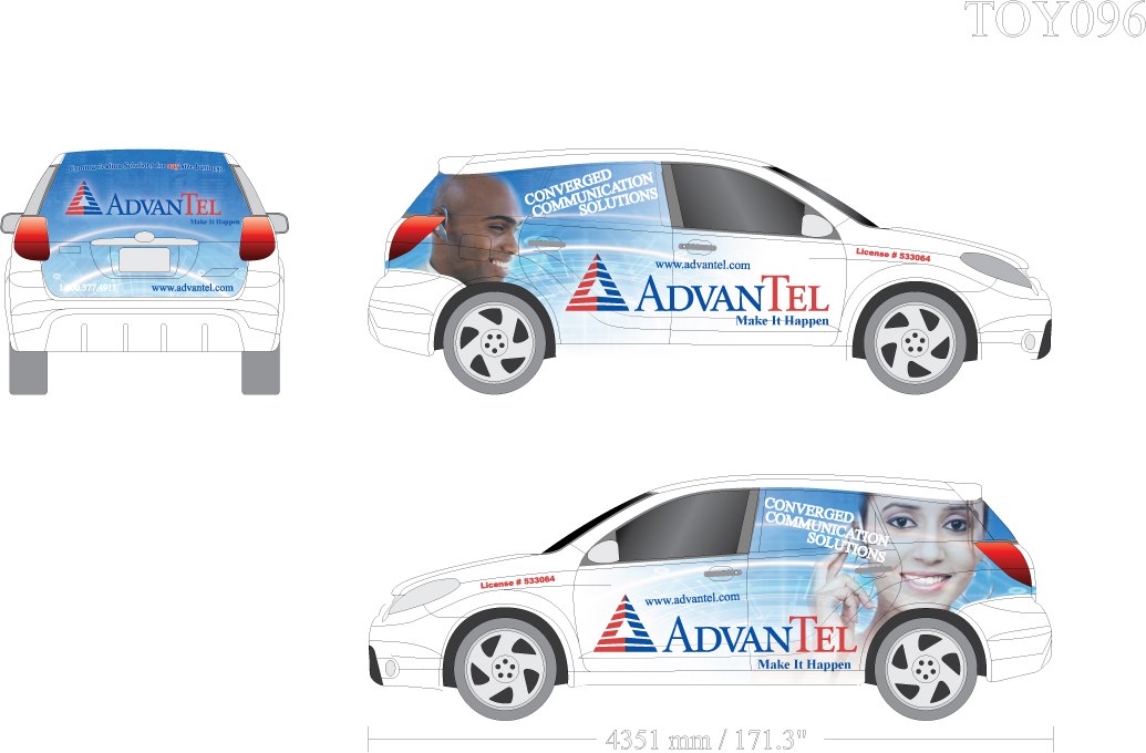 AdvanTel · vehicle wrap artwork