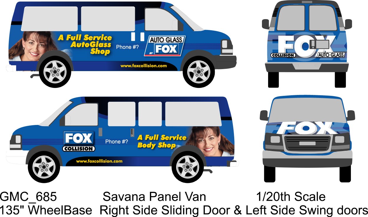 FOX · promotional van artwork