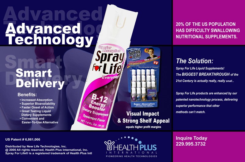 Spray for Life · product advertising