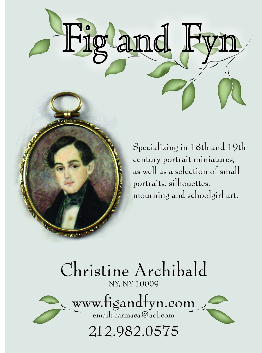 Fig and Fyn · print advertising