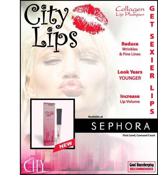 City Lips · print advertising