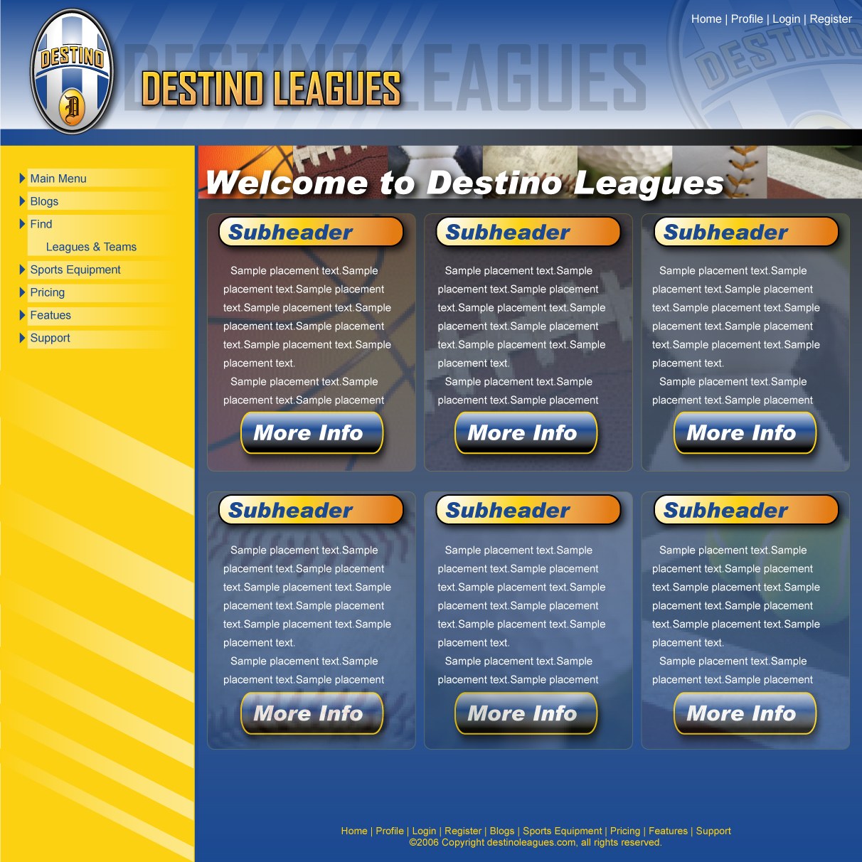 Destino Leagues · website