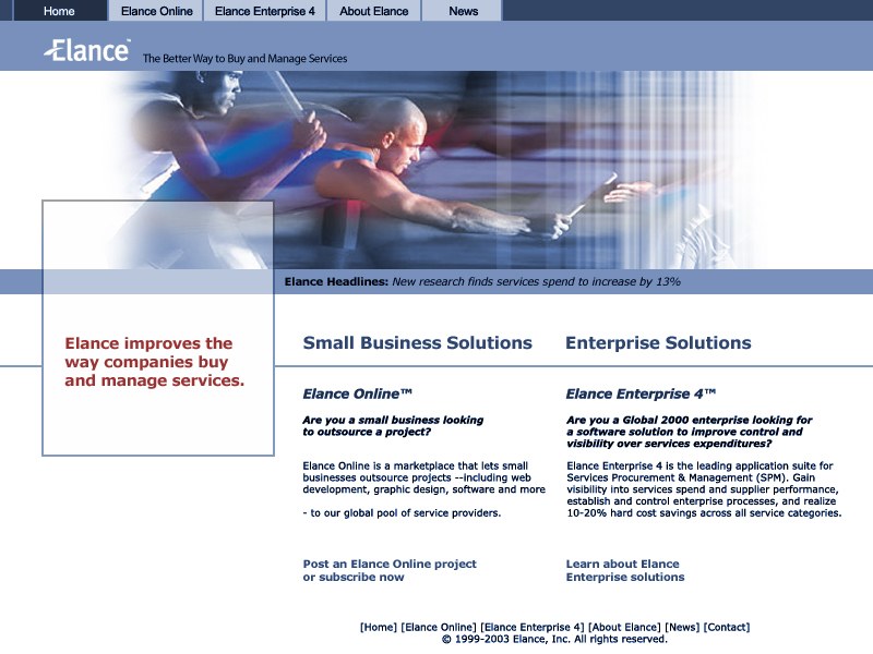 eLance · website design