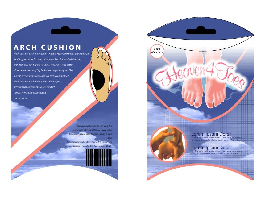 Heaven · foot care packaging