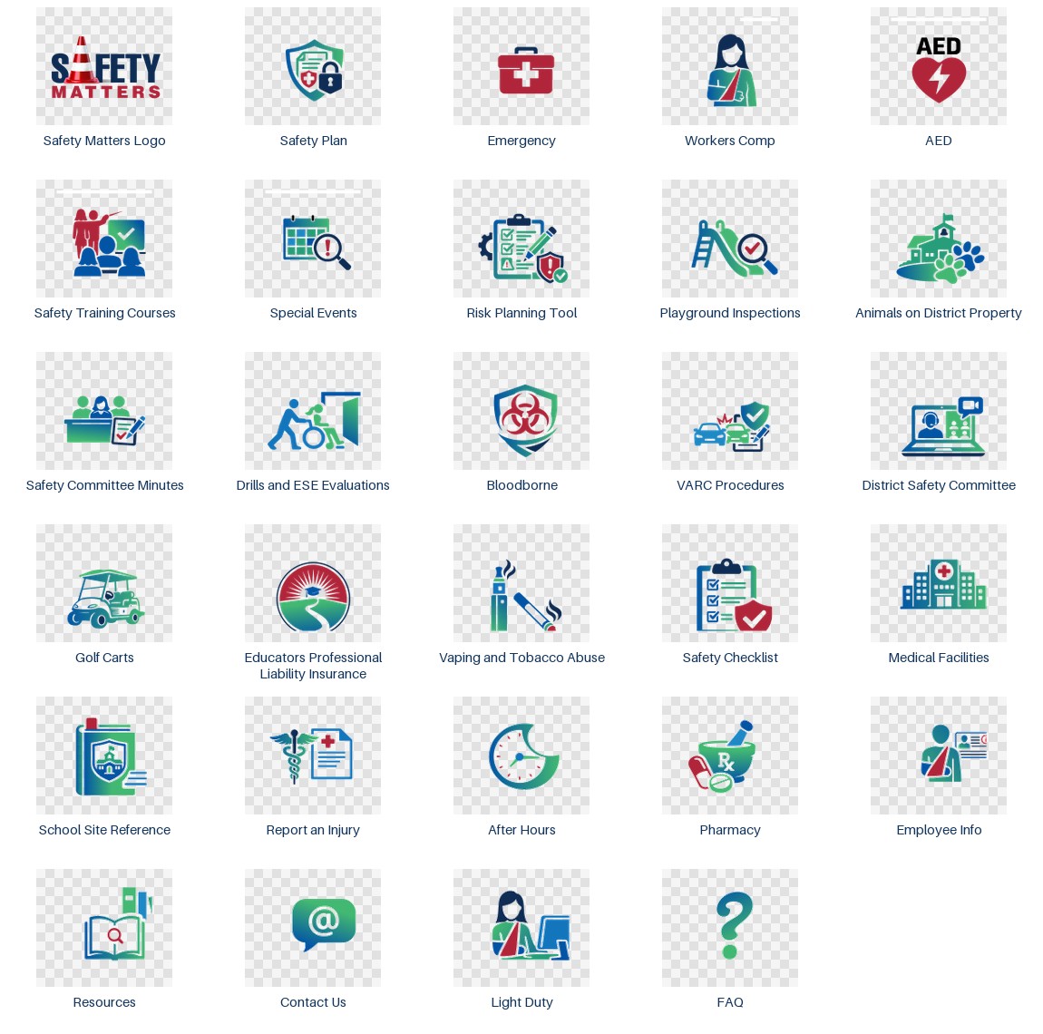 Safety Matters · icon system