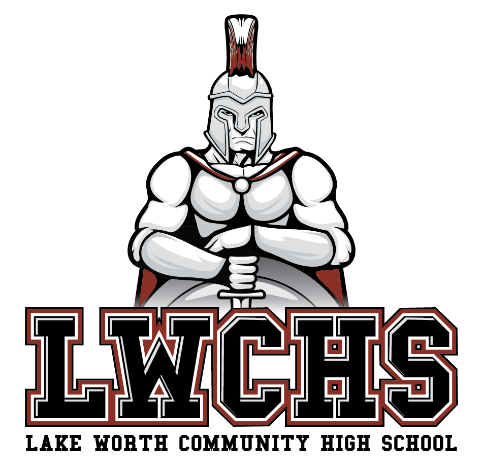 Lake Worth Trojans circular monogram