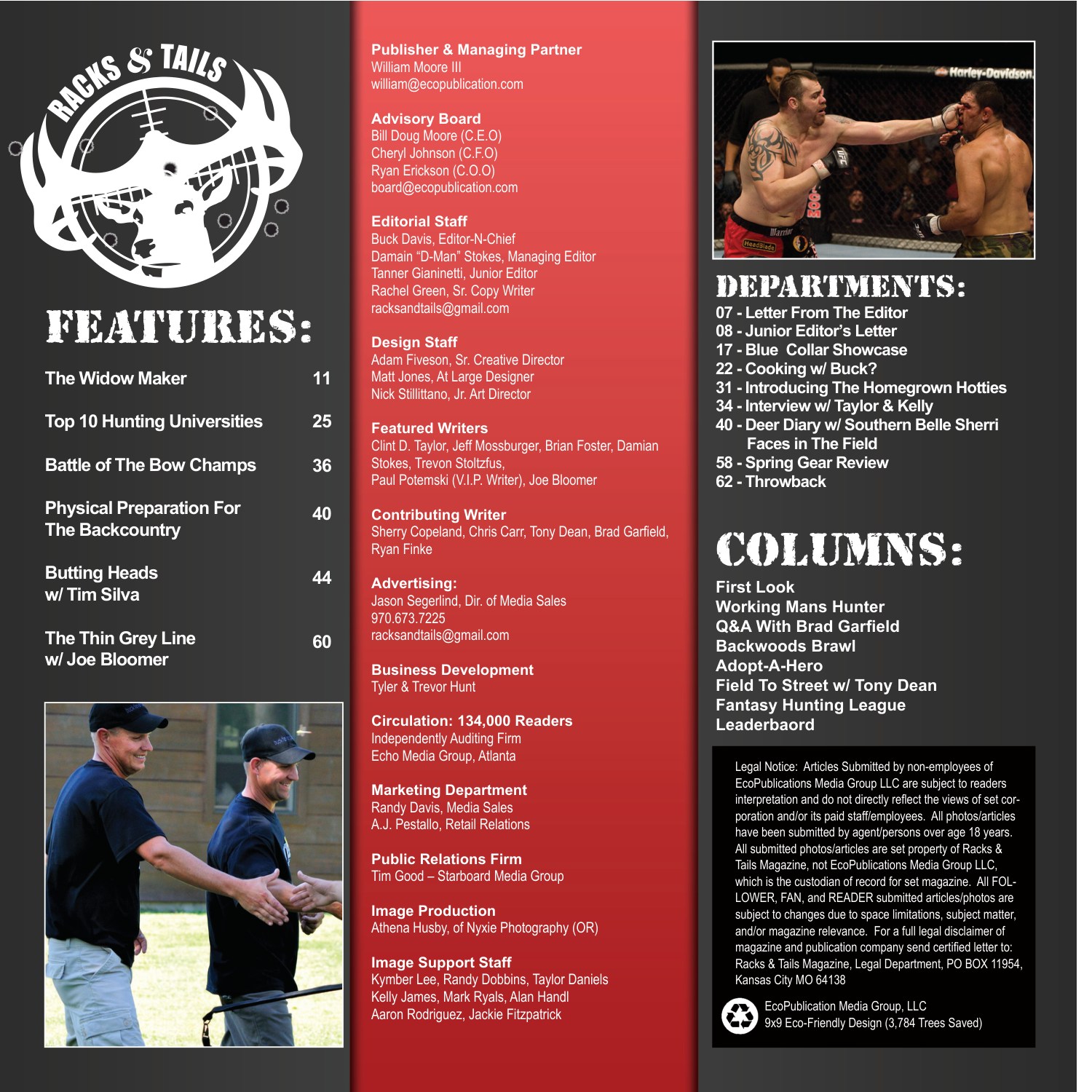 Contents and department hierarchy