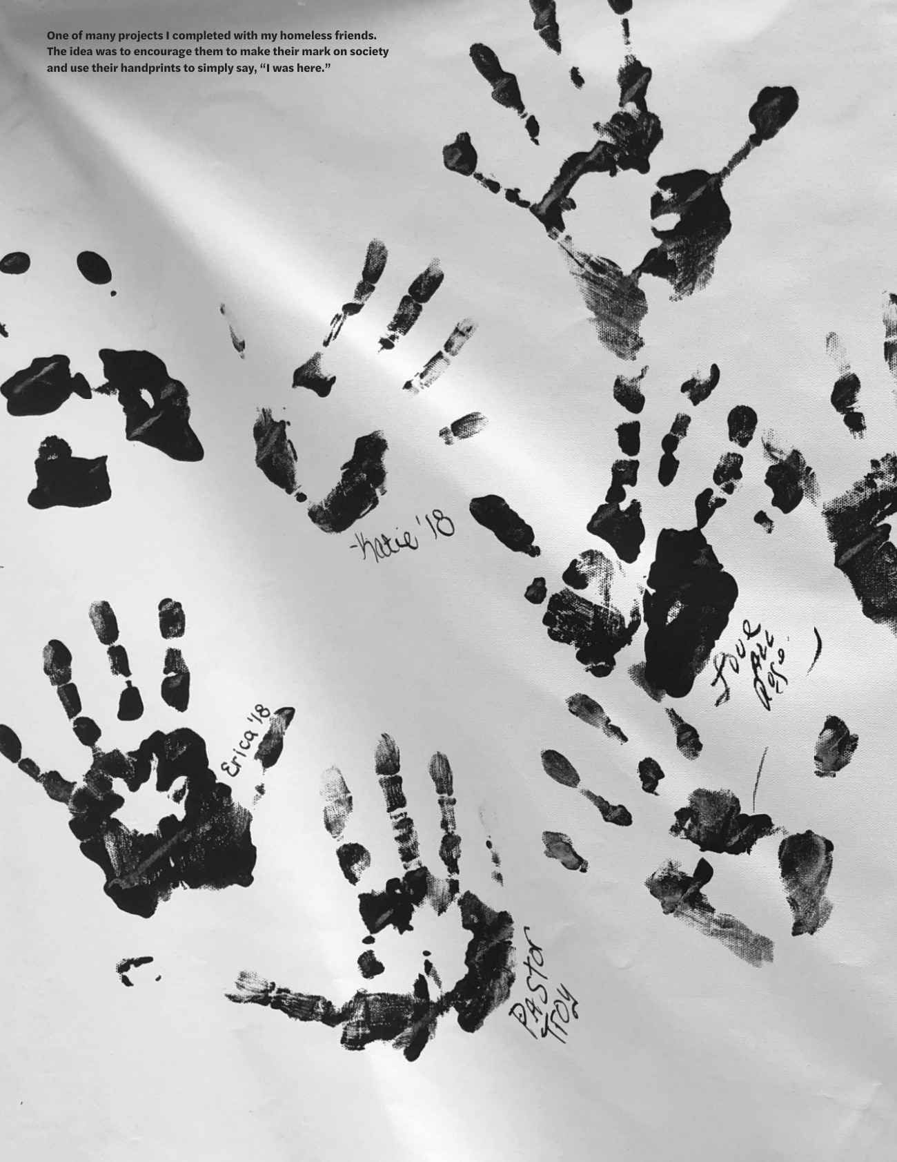 Collaborative handprint project