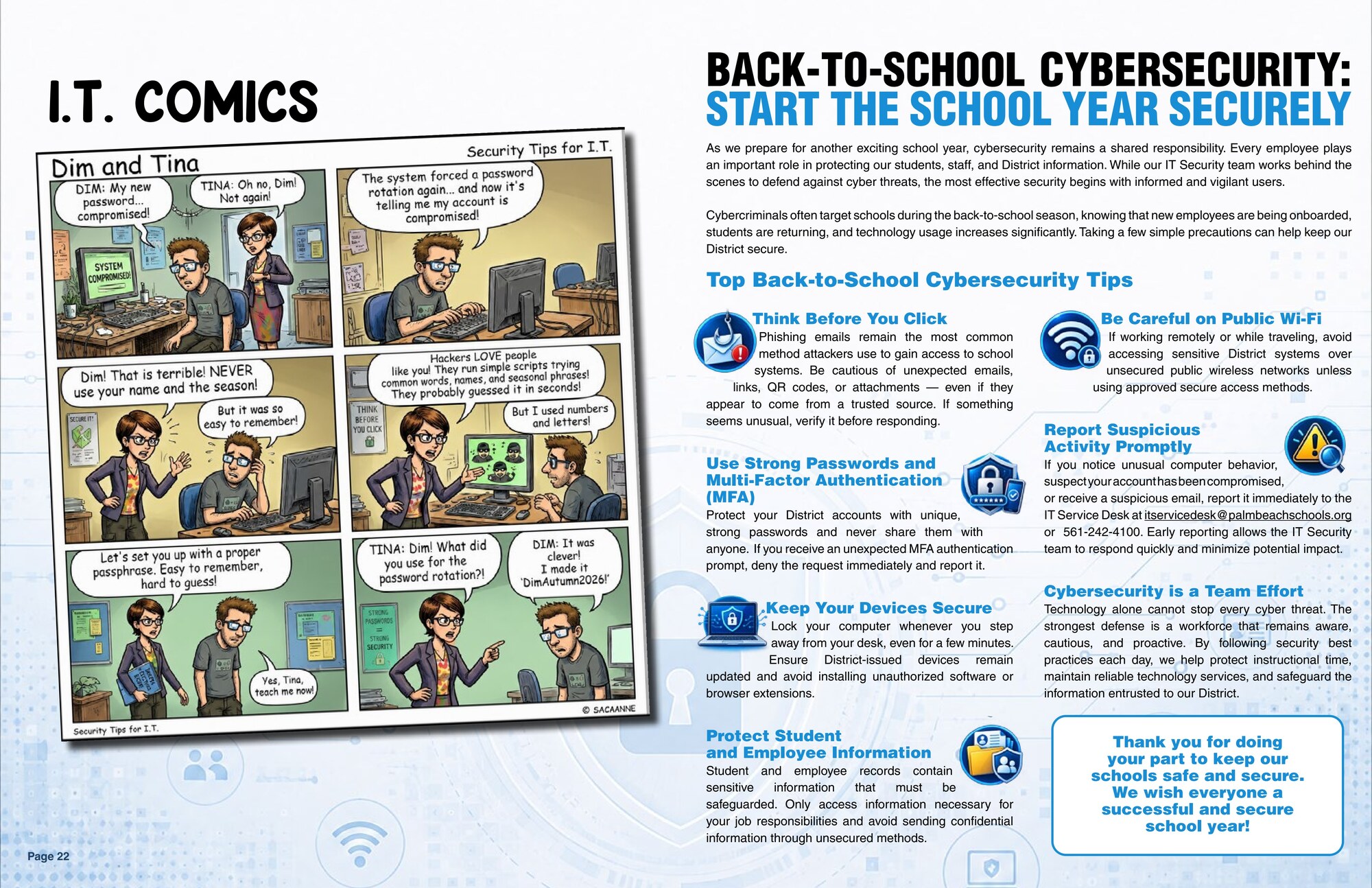 TIME cybersecurity facing-page spread